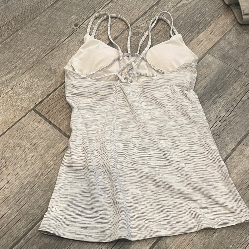 Lululemon Gray Strappy Tank Top
